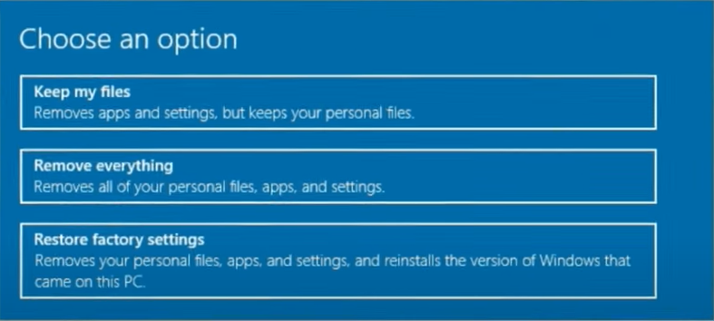 Acer Recovery Management PC zurücksetzen - 3