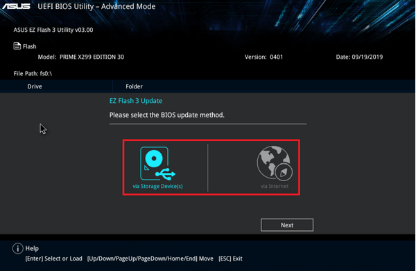 BIOS-Version im BIOS-Menü aktualisieren - Schritt 6