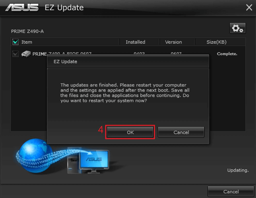 BIOS aus dem Windows-System aktualisieren - Schritt 7
