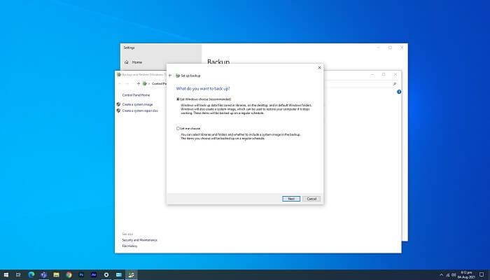 Automatisches Sichern von Windows 11 mit Windows Sichern und Wiederherstellen - Schritt 5