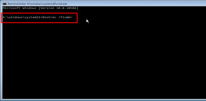 Befehl eingeben und Enter drücken