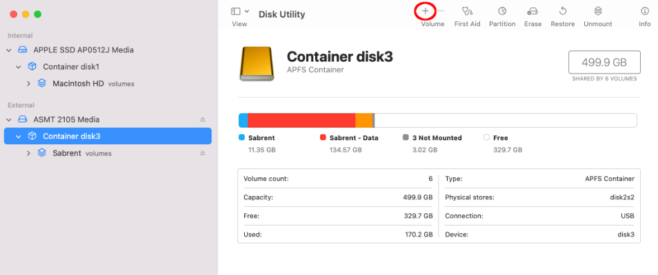 ein neues Volume erstellen, um zwei Versionen zu booten