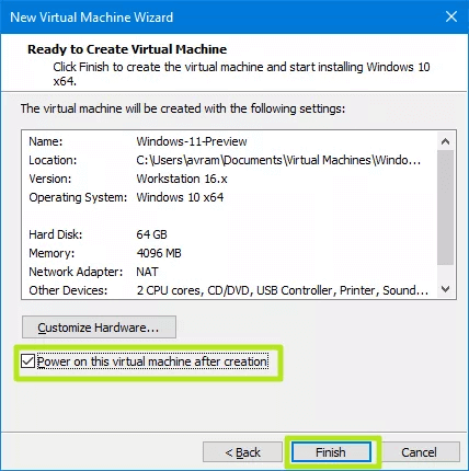 Windows 11 auf VMware installileren - Schritt 10