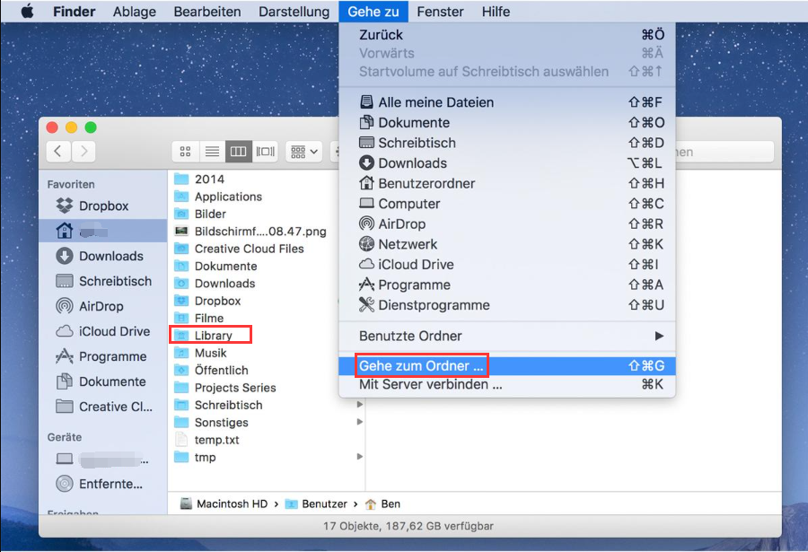Mac-Protokolldateien löschen