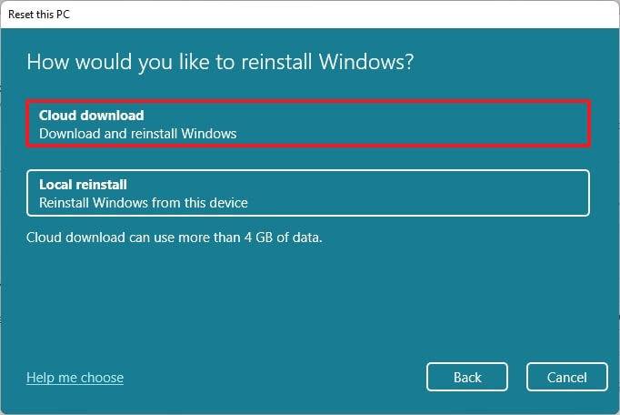 PC-Zurücksetzen und Windows 11 Neuinstallation mit der Wiederherstellung ausführen - Schritt 4