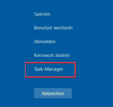 Task-Manager öffnen