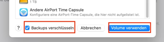 Mac-Backups verschlüsseln