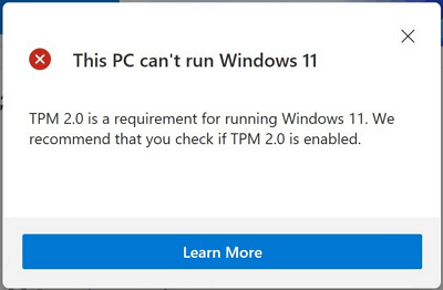 TPM 2.0 ist notwendig, um Windows 11 auszuführen.