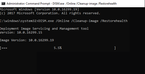 DISM-Befehl ausführen
