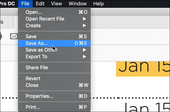 Texte in PDF mit Adobe Acrobat unterstreichen - Geänderte Datei speichern
