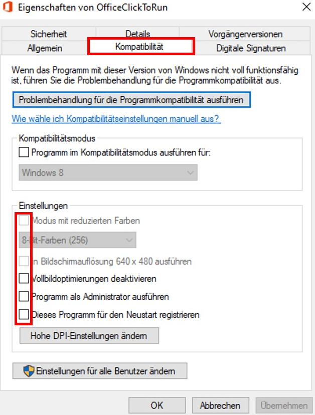 Kompatibilität mit Microsoft Outlook
