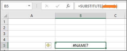 Den NAME Fehler beheben