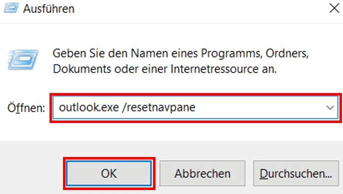 Navigationsbereich zurücksetzen