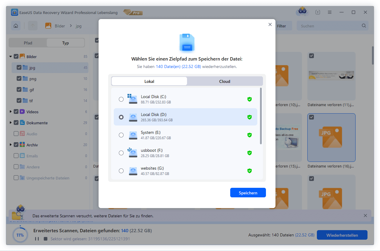 Office Dateien wiederherstellen - Schritt 3 - Wiederherstellen