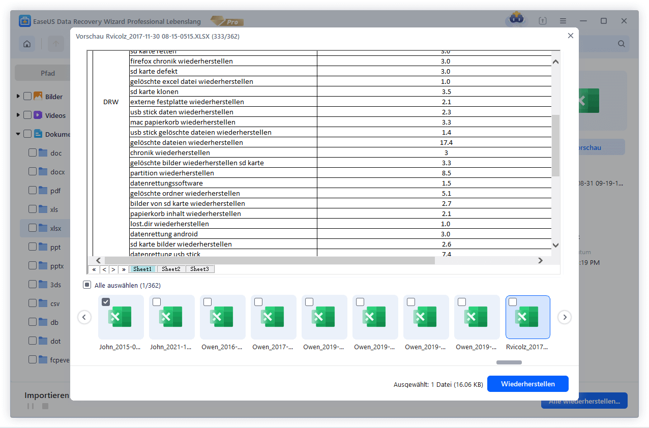 Excel kann die Datei nicht öffnen, da das Dateiformat ...