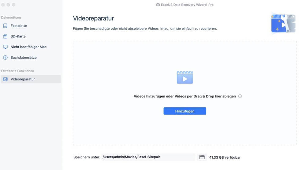 Videos auf dem Mac reparieren - 1