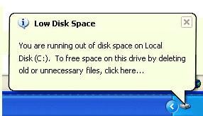 low-disk-space