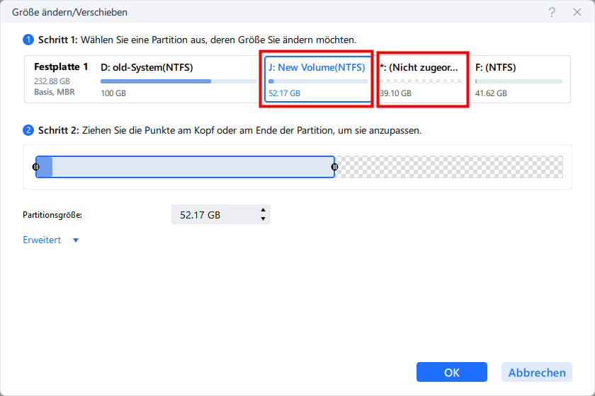 Smart-Größenänderung - Schritt 3