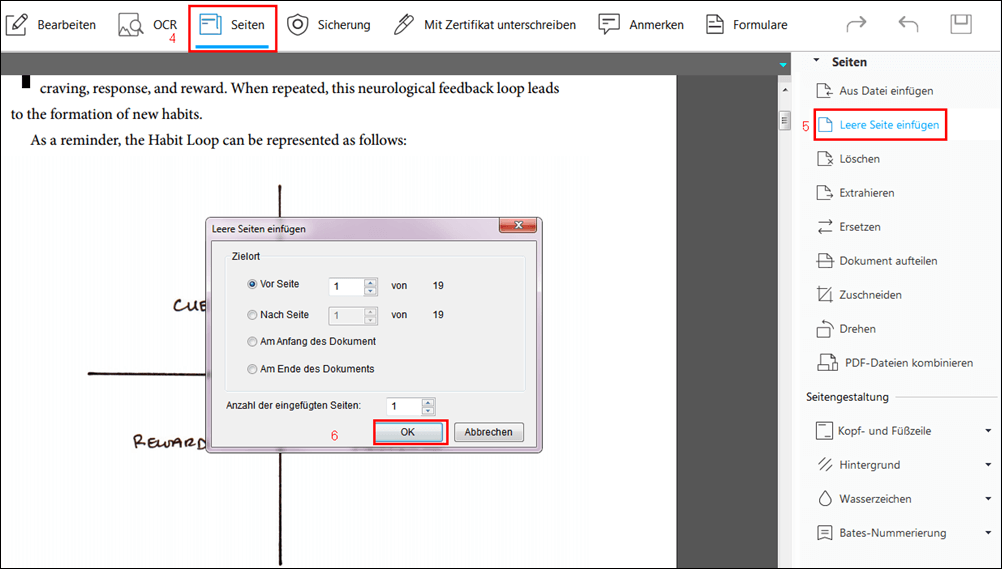 Bilder aus PDF-Dateien extrahieren - Leere Seite einfügen