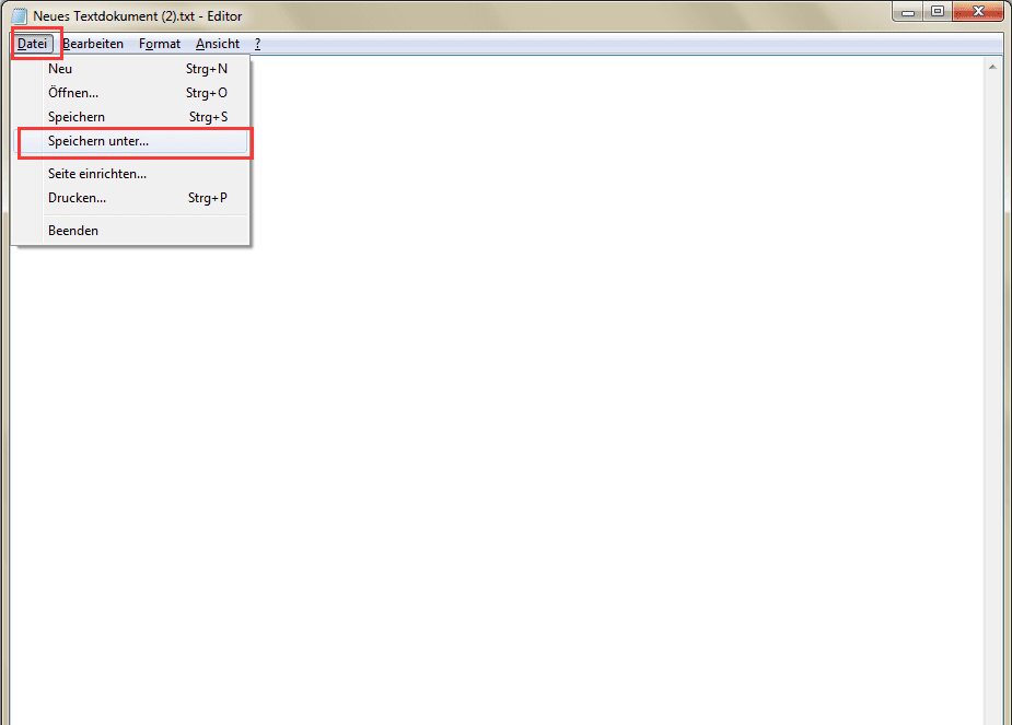 Daten bei Schnellzugriff verschwunden: durch TXT-Dokument wiederherstellen 1.