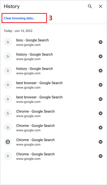 Browserdaten löschen