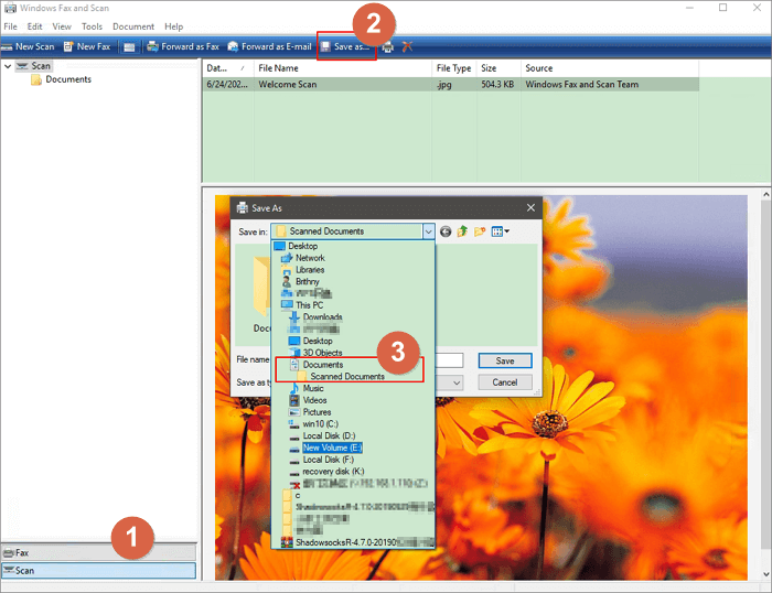 Wo finde ich meine gescannten Dateien - Scaneinstellungen