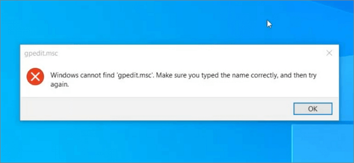 Windows kann GPEDIT.MSC nicht finden