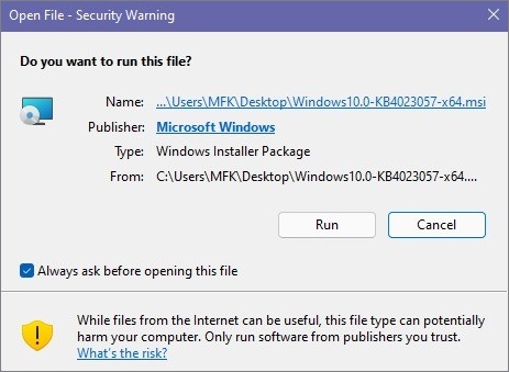 kb4023057 installieren