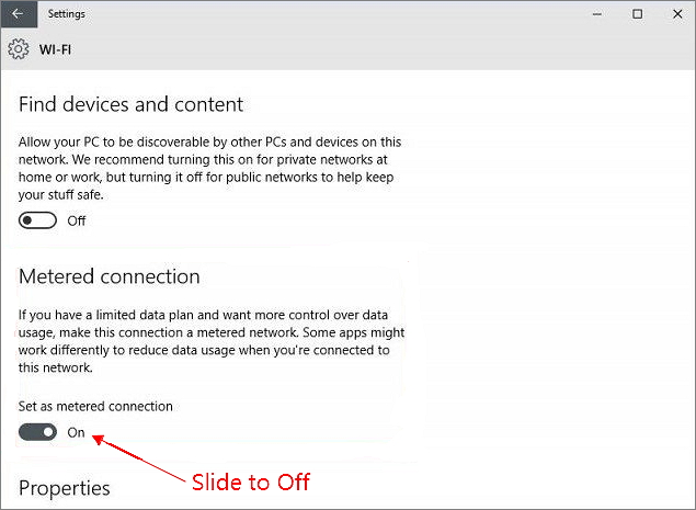 Getaktete Verbindung ausschalten