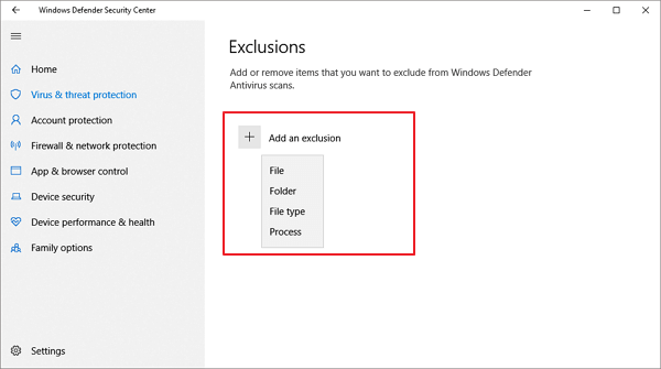 Automatisches Löschen von Windows Defender stoppen - 2