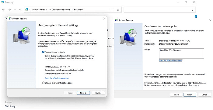 Windows-Systemwiederherstellung