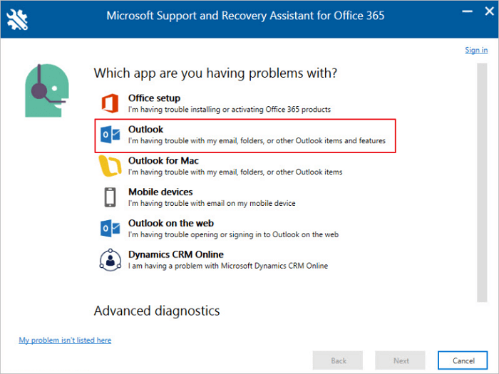 Microsoft SARA-Werkzeug ausführen