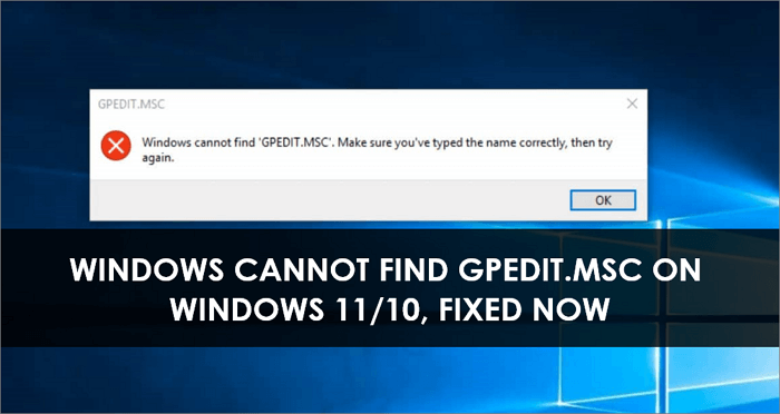Windows kann GPEDIT.MSC nicht finden