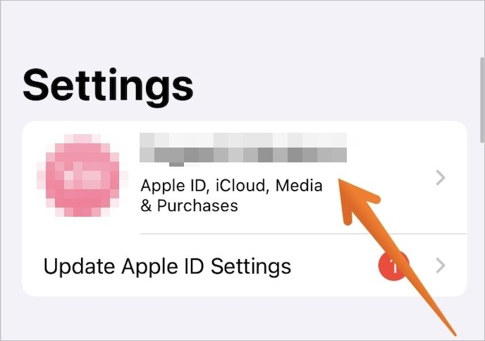 Tippen Sie auf den Profilnamen