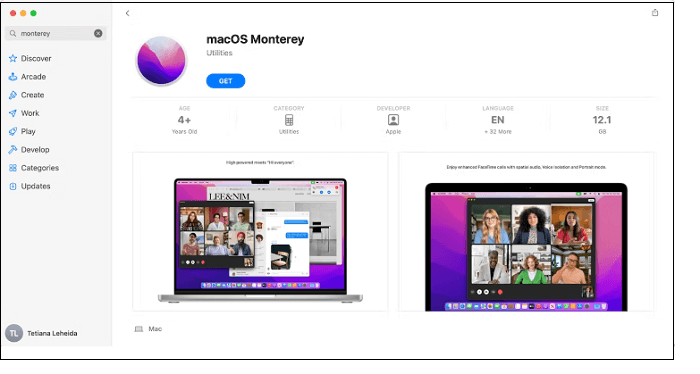 macOS Monterey erhalten
