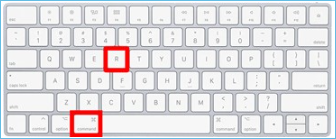 Drücken Sie die Tasten command und r gleichzeitig