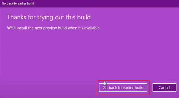 Zurück zu einem früheren Build von Windows 11 gehen