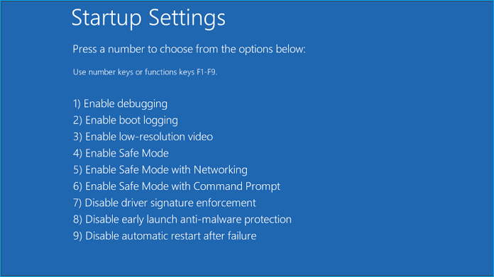 Den abgesicherten Modus starten