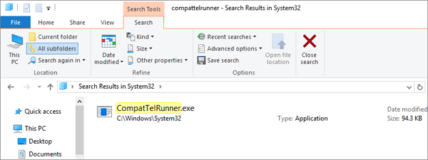 Microsoft-Kompatibilitätstelemetrie