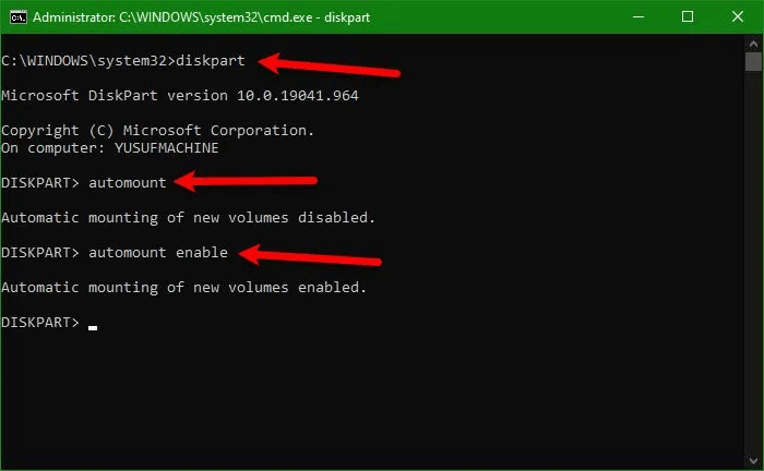 Aktivieren Sie das automatische Einhängen
