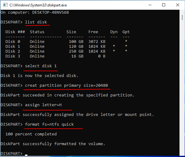 how to stop format fs=ntfs cmd