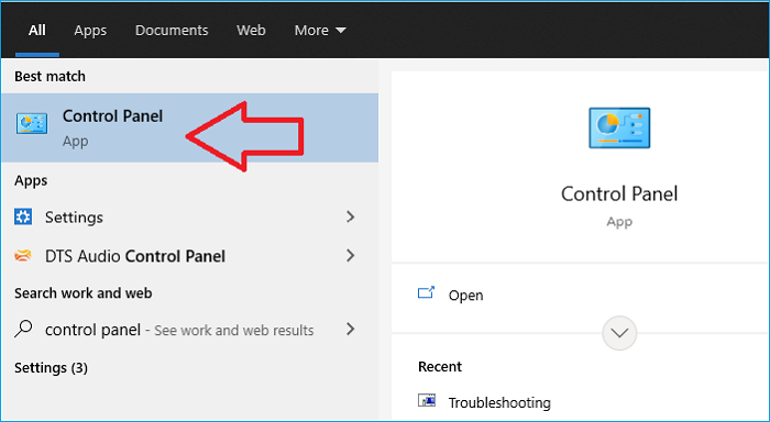 Systemsteuerung starten