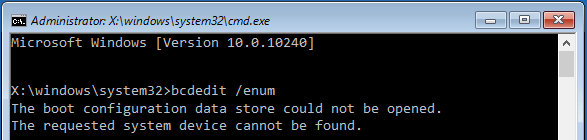 das angeforderte Systemgerät kann nicht gefunden werden