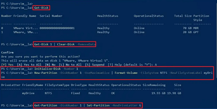 neuen Laufwerksbuchstaben eingeben