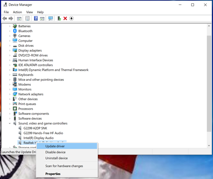 Treiber aktualisieren wählen
