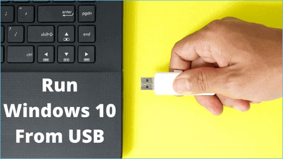 Führen Sie Windows 10 von USB aus