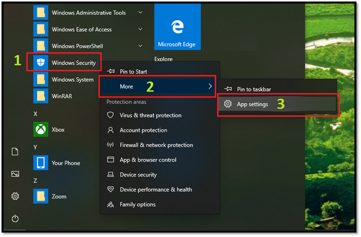 Klicken Sie auf App-Einstellungen