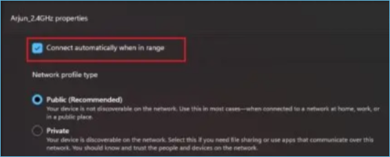 Automatische Verbindung aktivieren