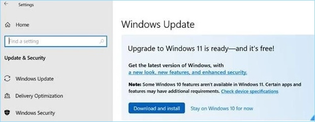 Upgrades herunterladen