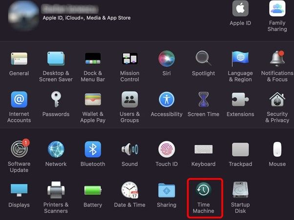 Start der Zeitmaschine